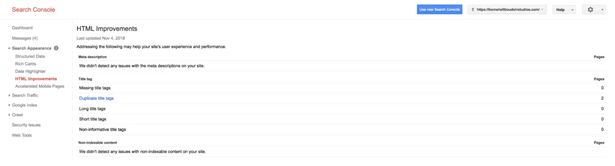 google search console