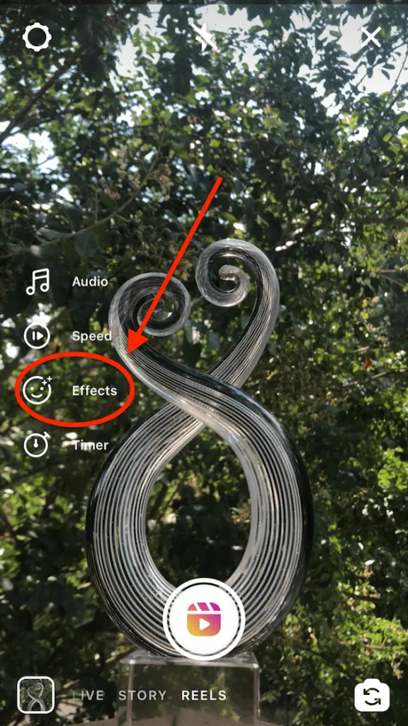 Instagram Camera Reels Effects Arrow 576x1024
