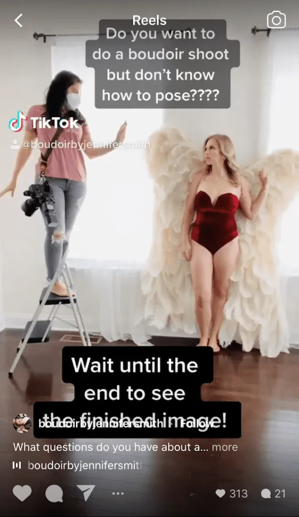 Boudoirbyjennifersmith Instagram Reel Angel Behind The Scenes 592x1024