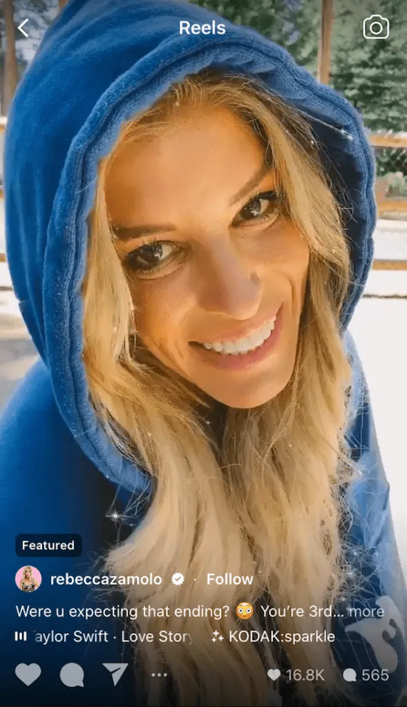 Rebeccazamolo Woman Smiling Instagram Featured Reel 589x1024