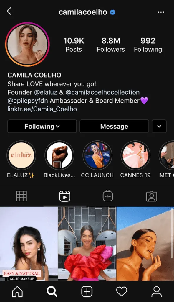 Camilacoelho Instagram Profile 1 591x1024