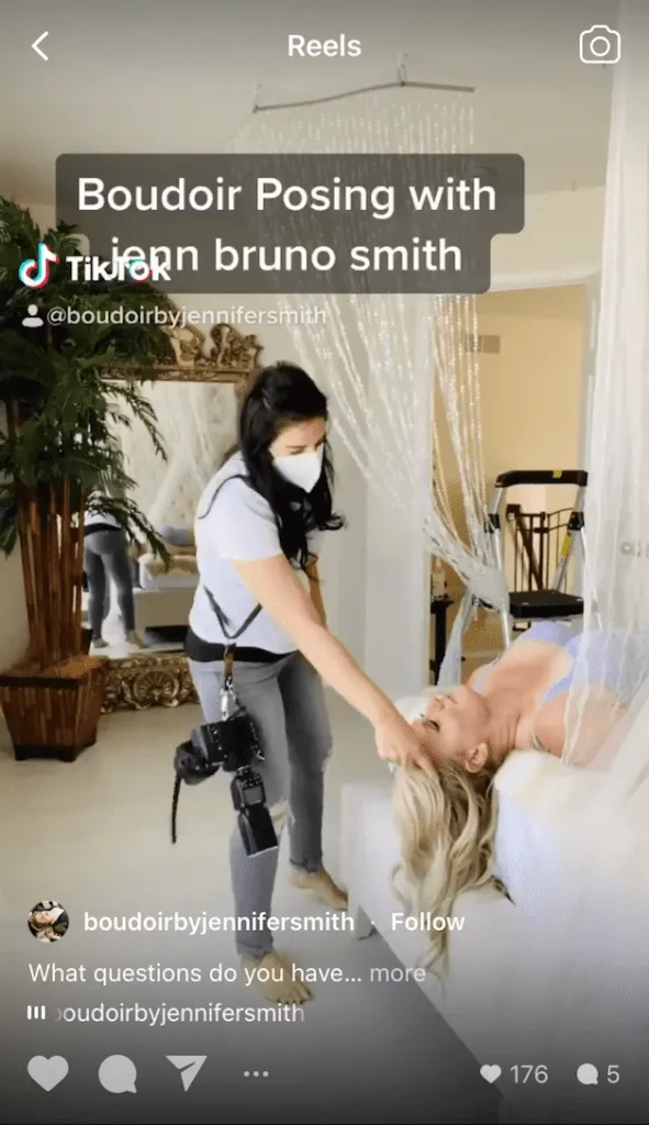Boudoirbyjennifersmith Instagram Reel Posing Behind The Scenes 591x1024