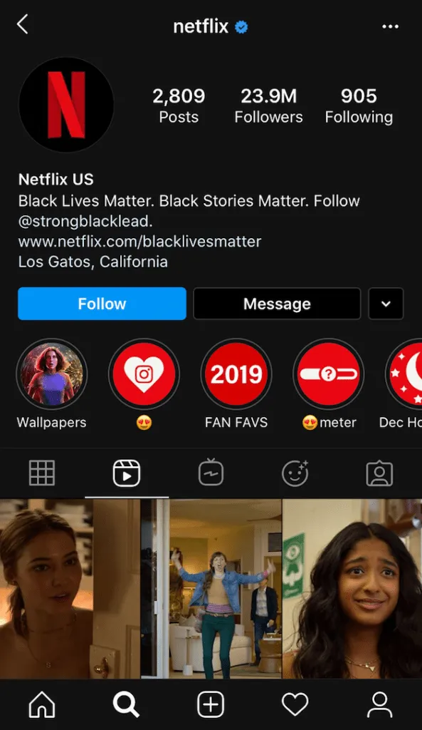 Netflix Us Instagram Profile 593x1024