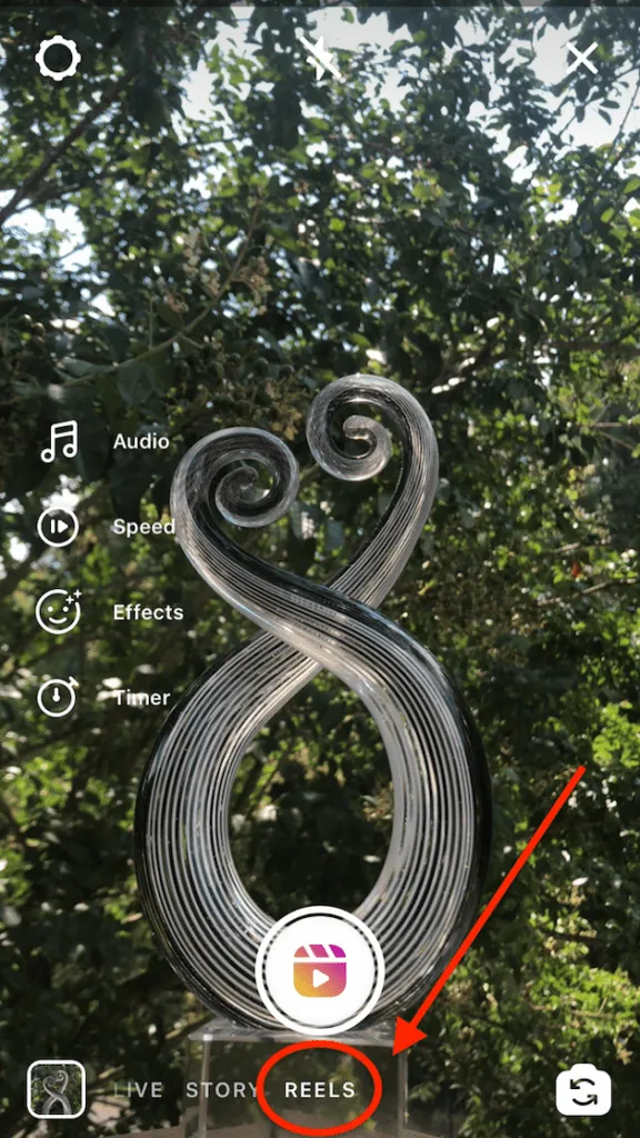 Instagram Camera Reels Arrow 576x1024