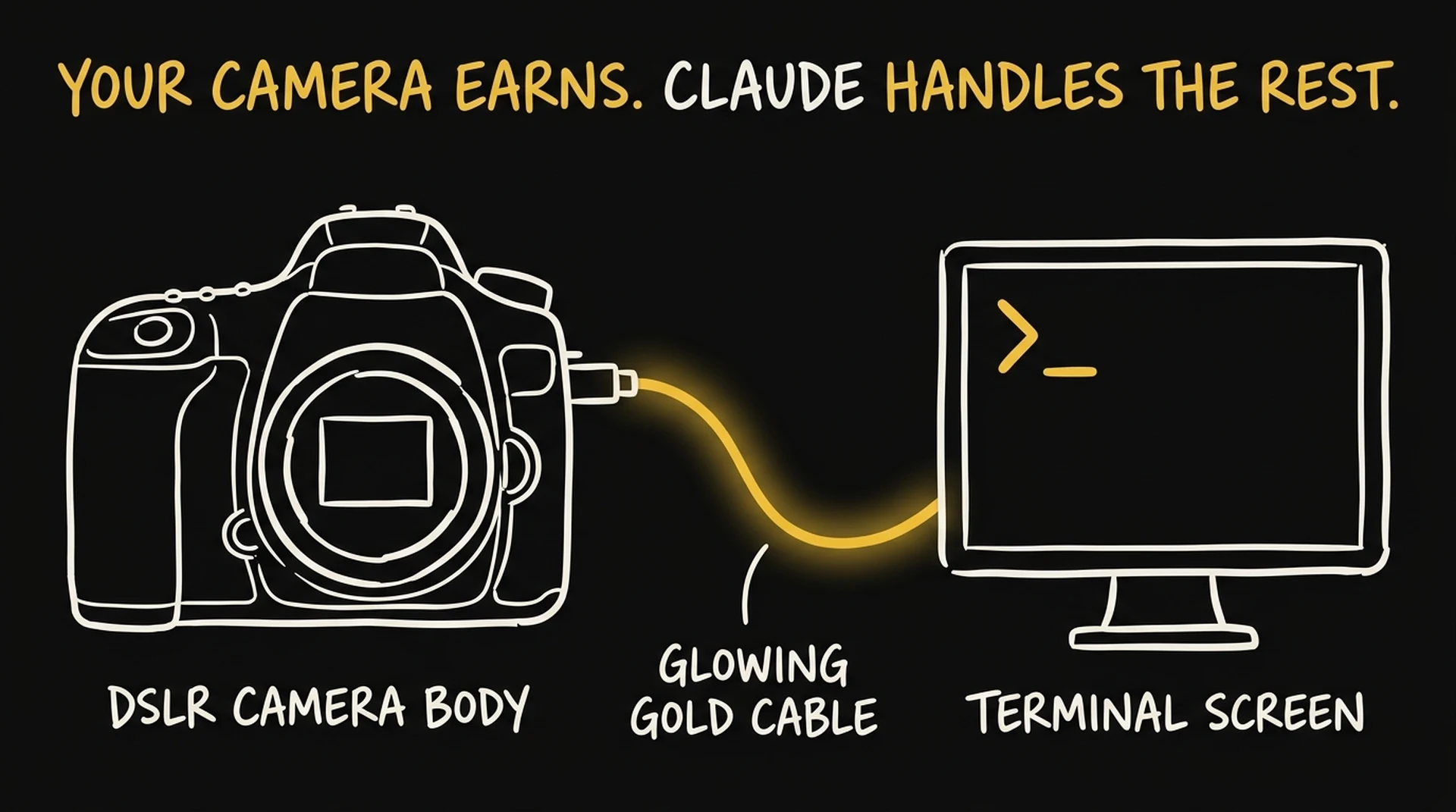 Claude Code for photographers — your camera earns, Claude handles the rest