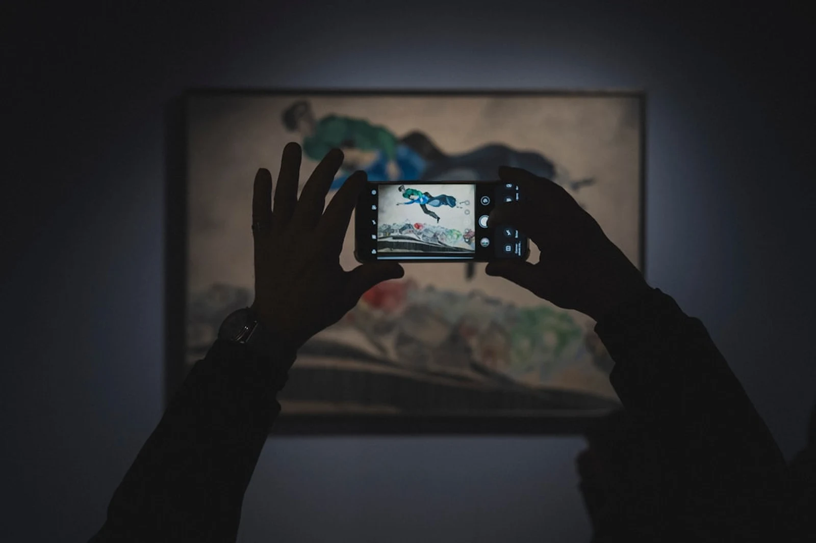 Photographer client reviewing photography portfolio on laptop screen