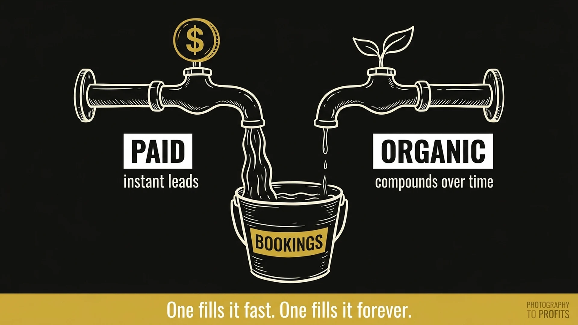Paid vs organic advertising for photographers — overview comparison