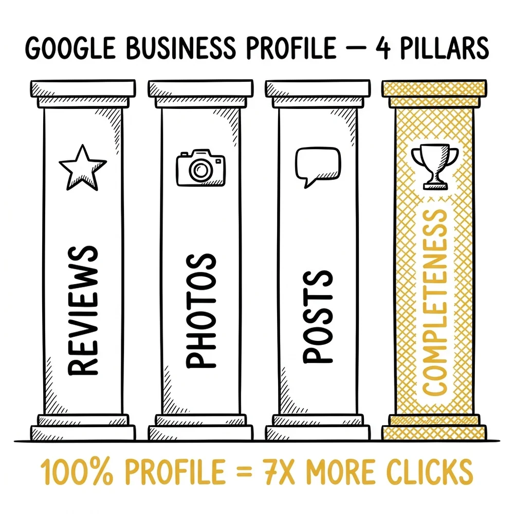 Google Business Profile optimization ladder for wedding photographers: 5 steps from claim to respond to reviews